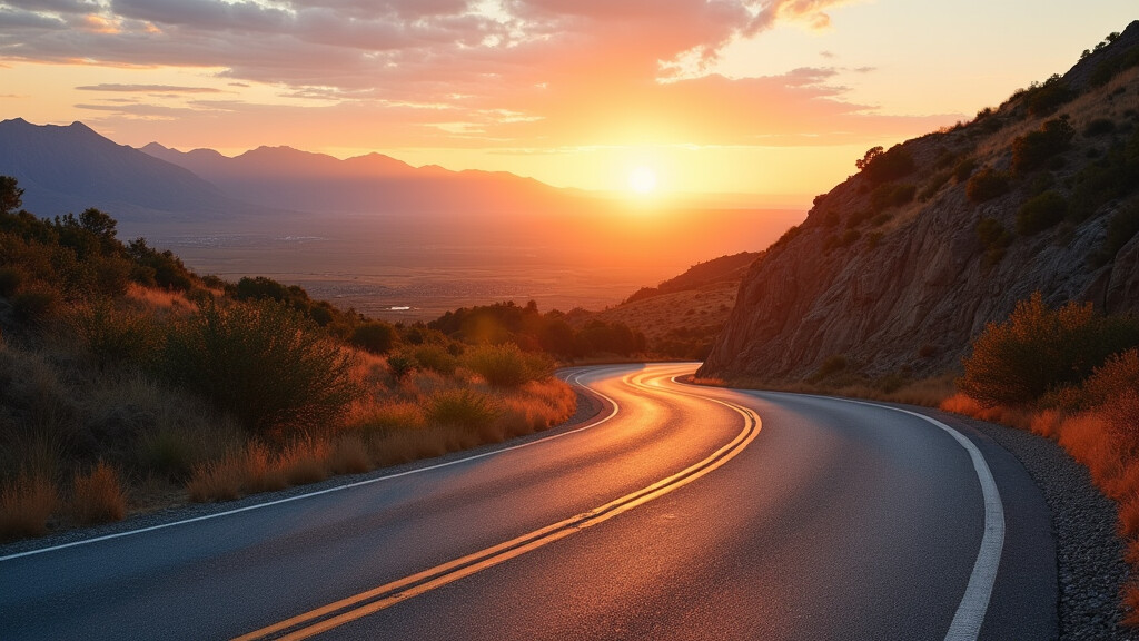 ·Cycling Road and Scenic Landscape